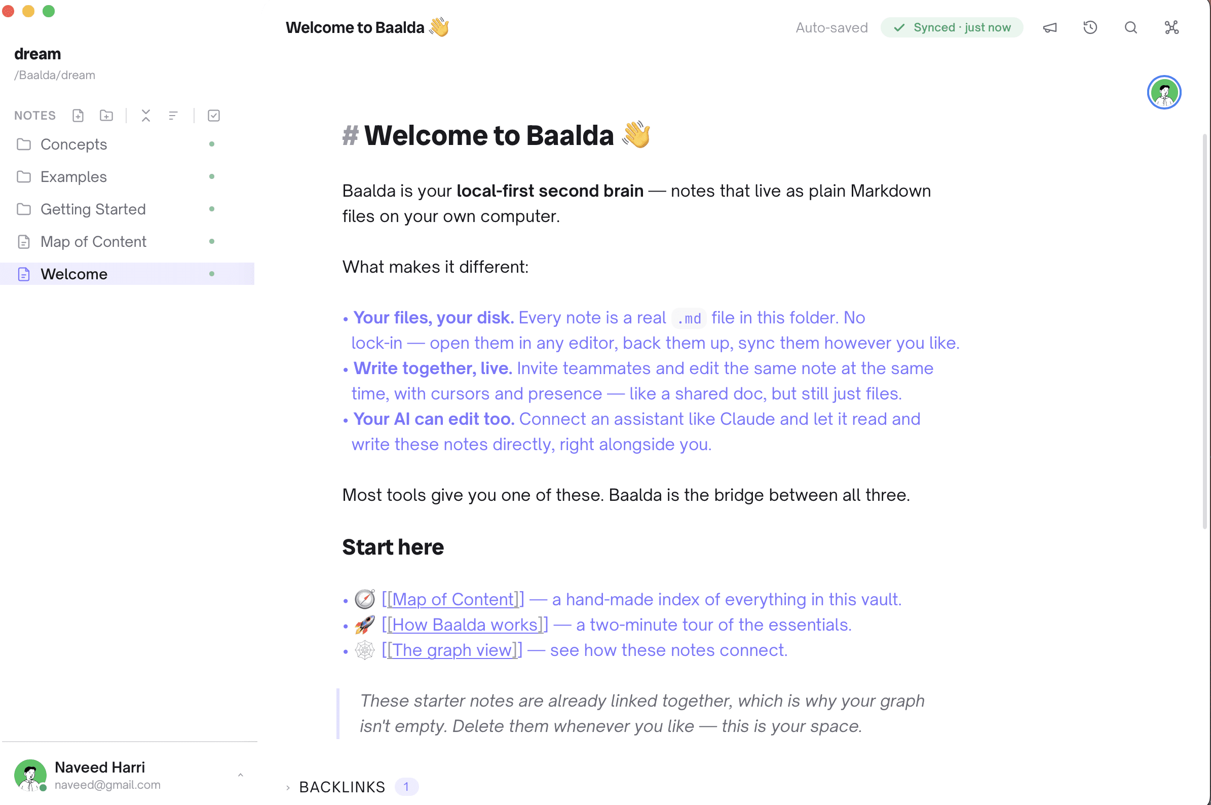 Baalda: editor
